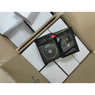 1 set phấn nước Ohui Ultimate cover, set cushion Ohui Ultimate cover vỏ da sang, chất phấn siêu mịn che phủ tốt