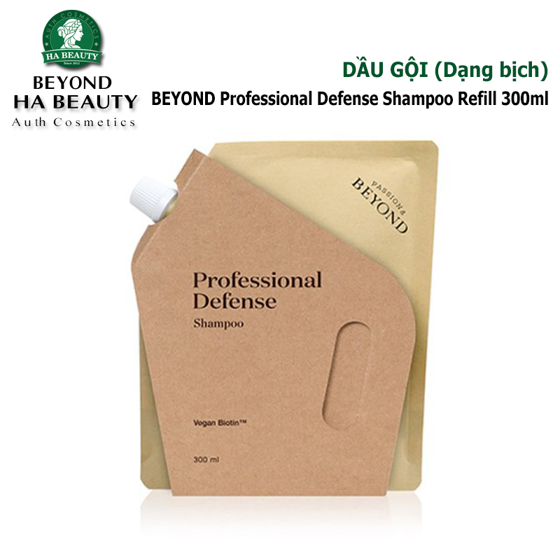 Dầu gội Sạch dâu Nuôi dưỡng Chăm sóc tóc và Da đầu BEYOND Professional Defense Shampoo 500ml Vegan Biotin Hàn Quốc