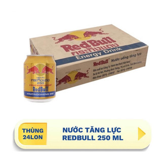 Thùng 24 lon nước tăng lực Red bull Việt