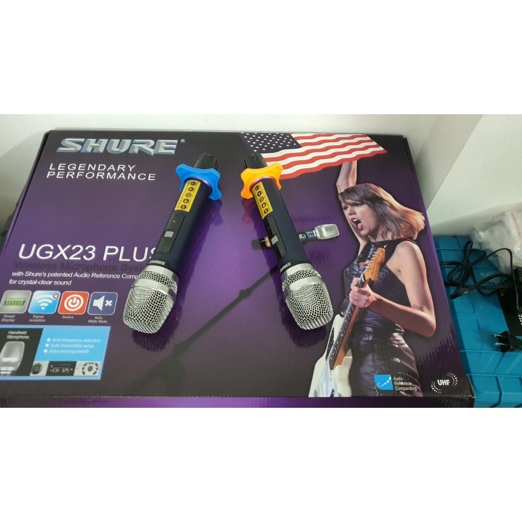 Micro không dây cao cấp ShurUGX23 PLUS-Micro không dây Chuyên dùng cho sự kiện TỰ NGẮT