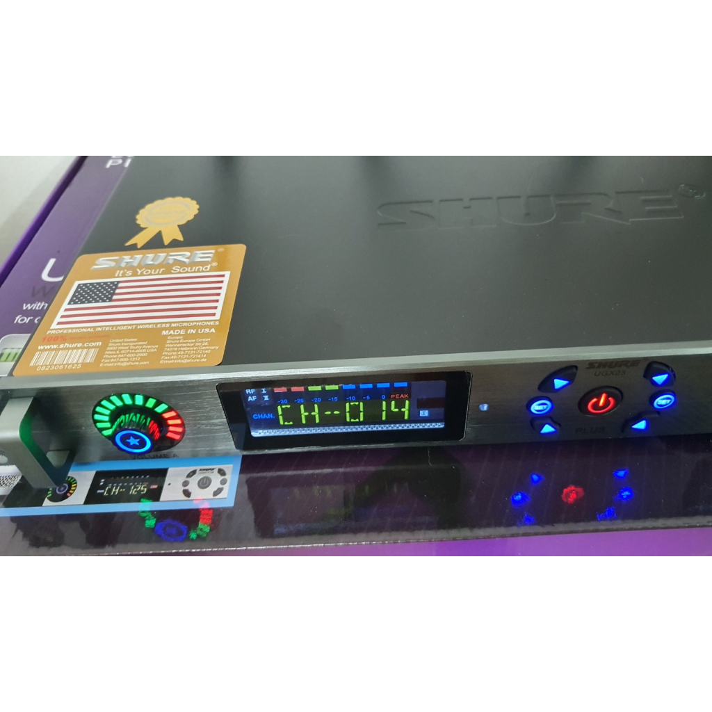 Micro không dây cao cấp ShurUGX23 PLUS-Micro không dây Chuyên dùng cho sự kiện TỰ NGẮT