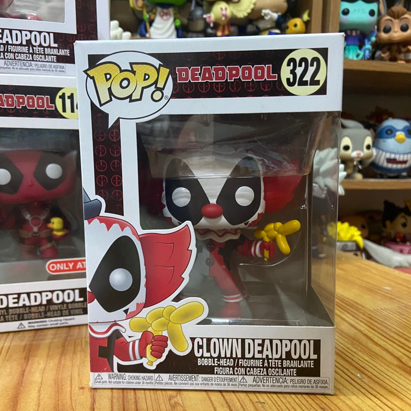 Mô hình FUNKO Marvel 'Deadpool_-_CLOWN (box real)