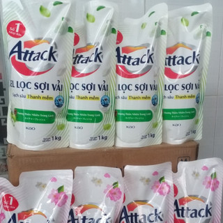 Nước giặt quần áo Attack khử mùi công nghệ Nhật Bản hương anh đào-extra vàng