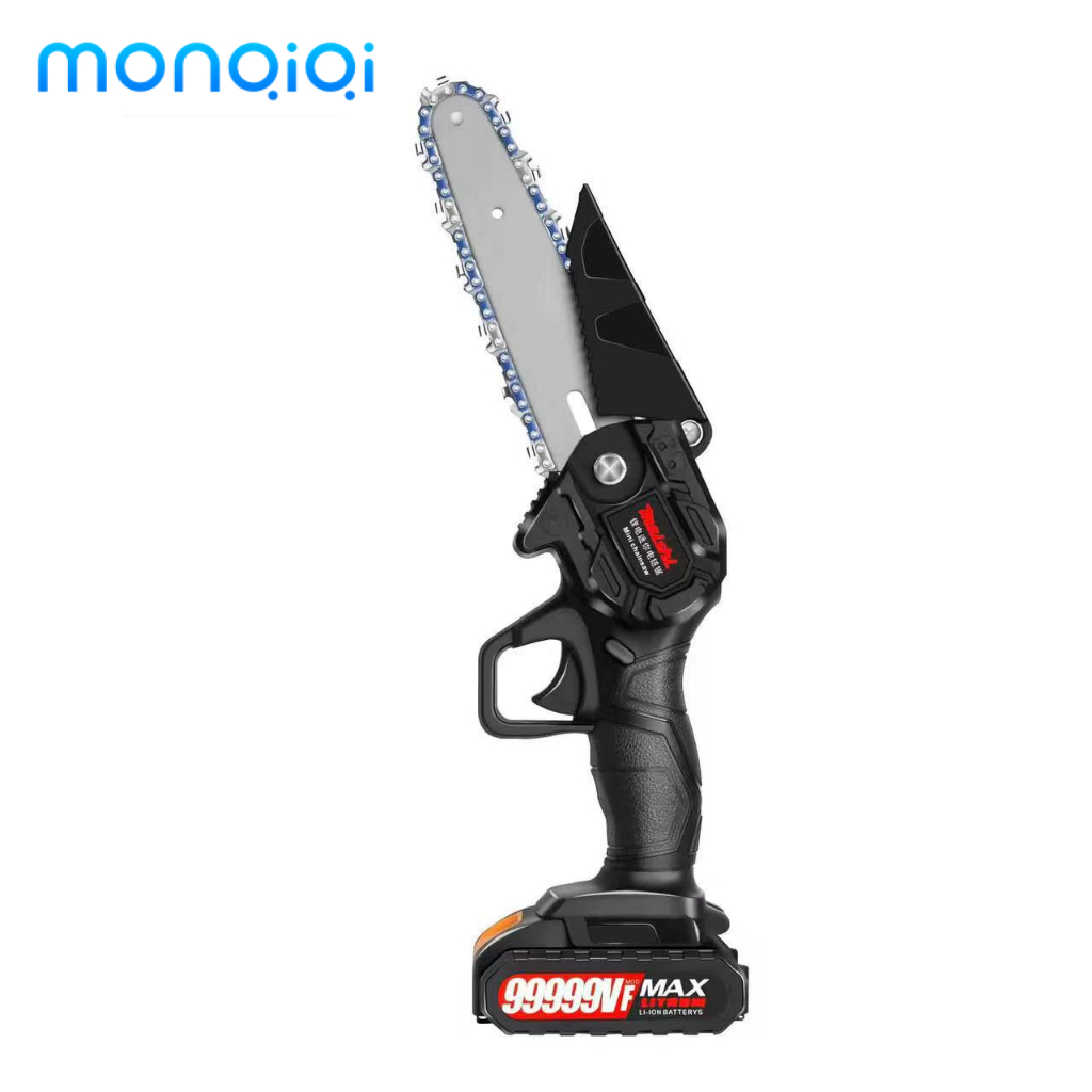 MONQIQ IMáy cưa điện cầm tay mini không dây có kích thước 6 inch, điện áp 88V và công suất 2000W