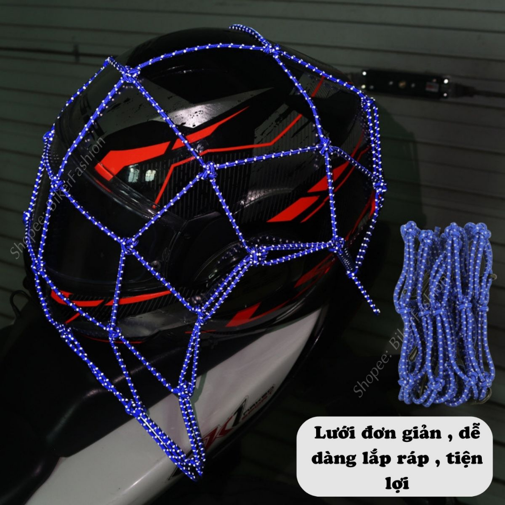 Lưới ràng bình xăng - Lưới Chằng Đồ Loại Cao Cấp Có Phản Quang Đi Đêm