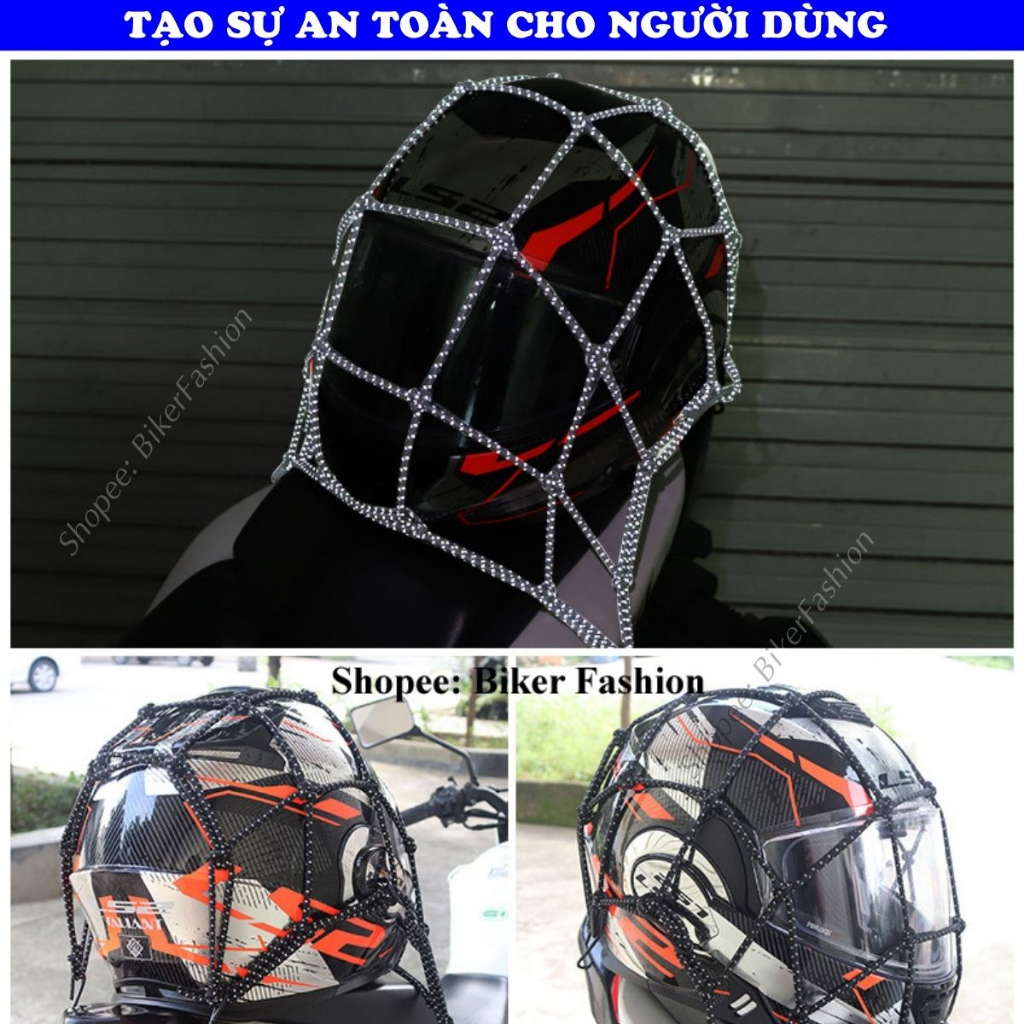 Lưới ràng bình xăng - Lưới Chằng Đồ Loại Cao Cấp Có Phản Quang Đi Đêm