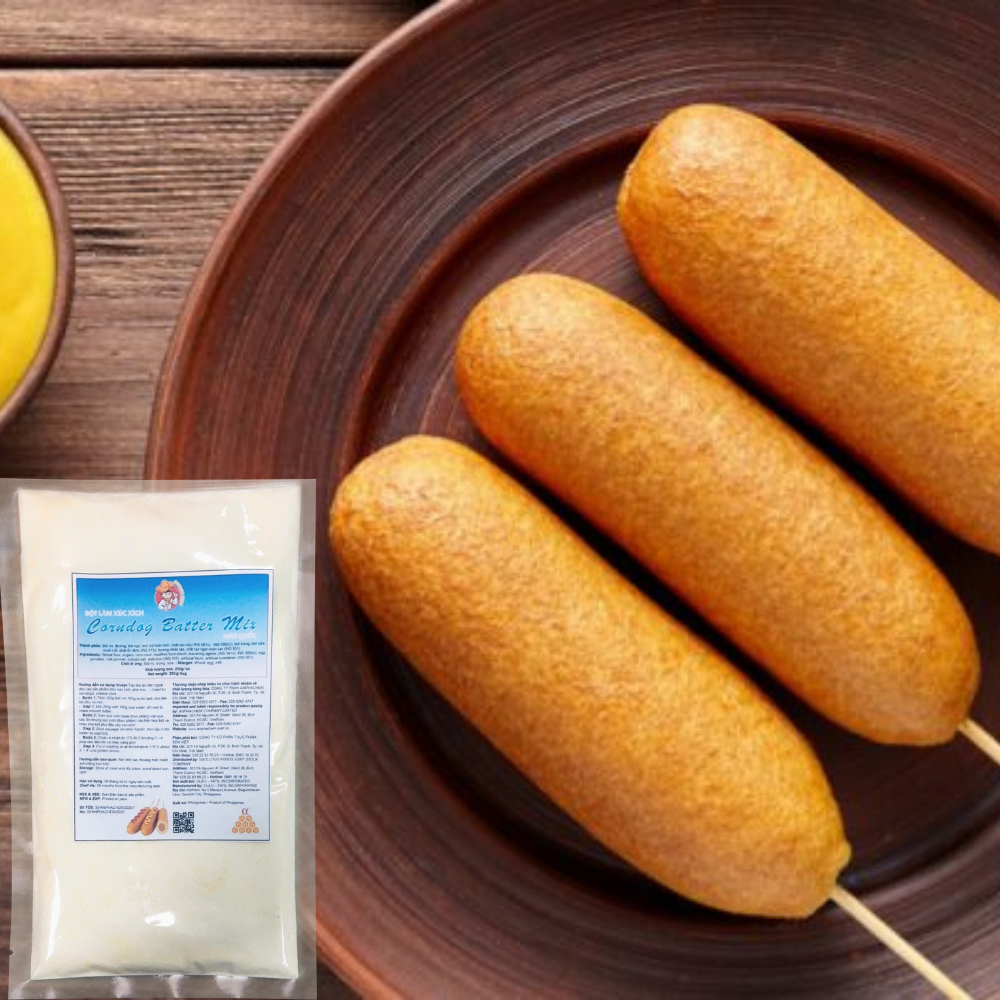 Bột làm bánh Corn Dog Orange Chef - Nguyên liệu nhập khẩu Phillipines