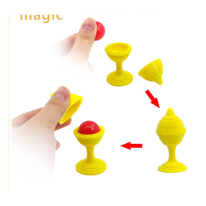 Ảo thuật banh xuyên ly, ly banh nhỏ hàng chuẩn