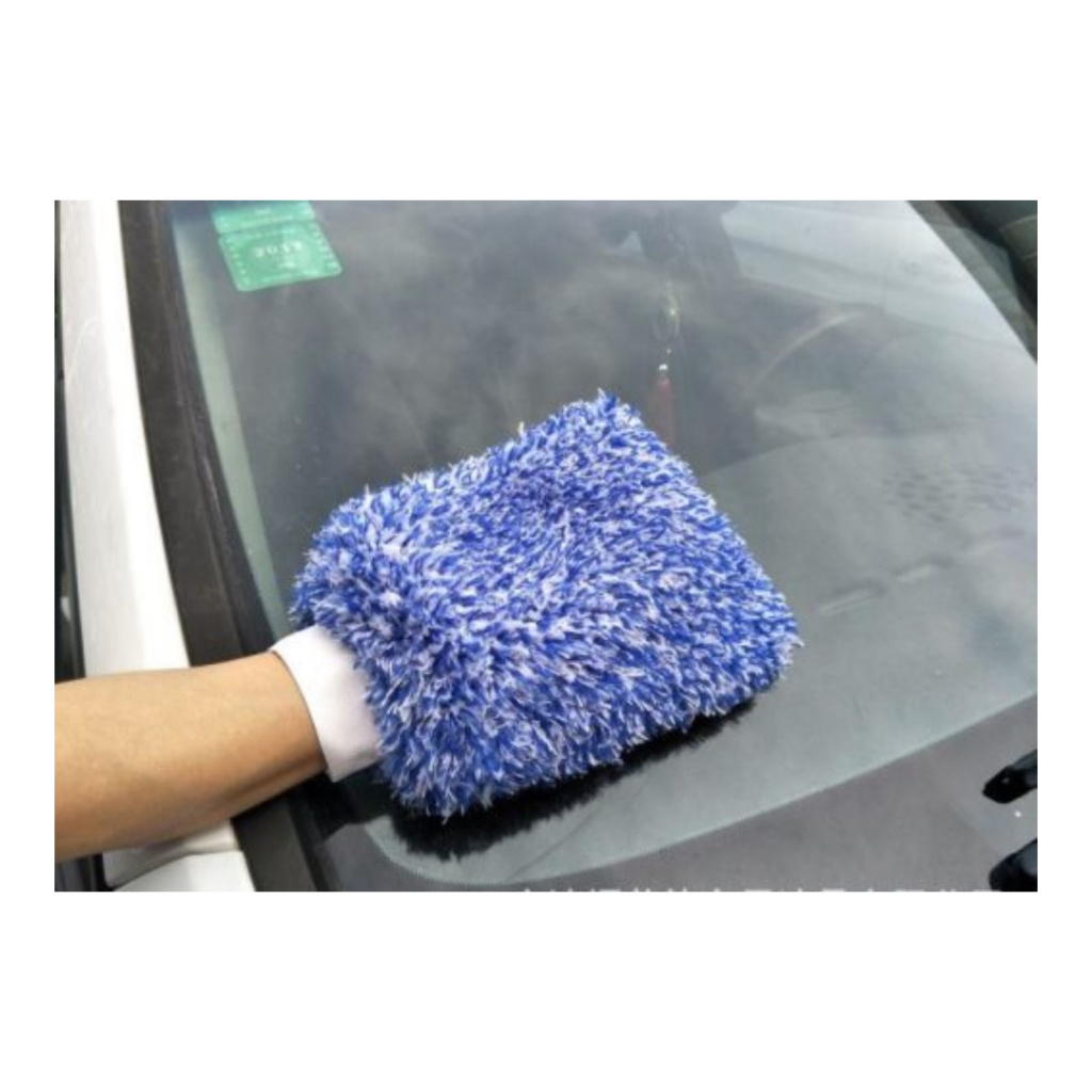 Găng rửa xe sợi nhung san hô cao cấp