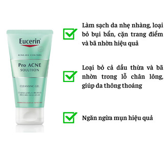 Gel Rửa Mặt Eucerin Pro Acne Solution Cleansing 75ml Glam Beautique