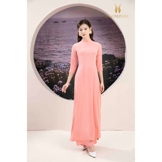 Áo dài lụa pastel lụa Mĩ