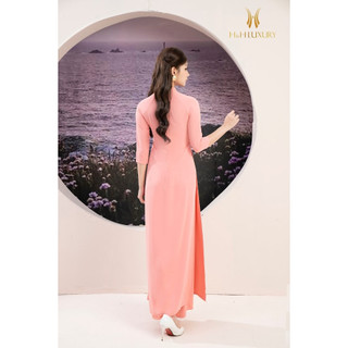 Áo dài lụa pastel lụa Mĩ