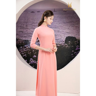Áo dài lụa pastel lụa Mĩ