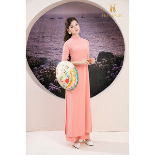 Áo dài lụa pastel lụa Mĩ