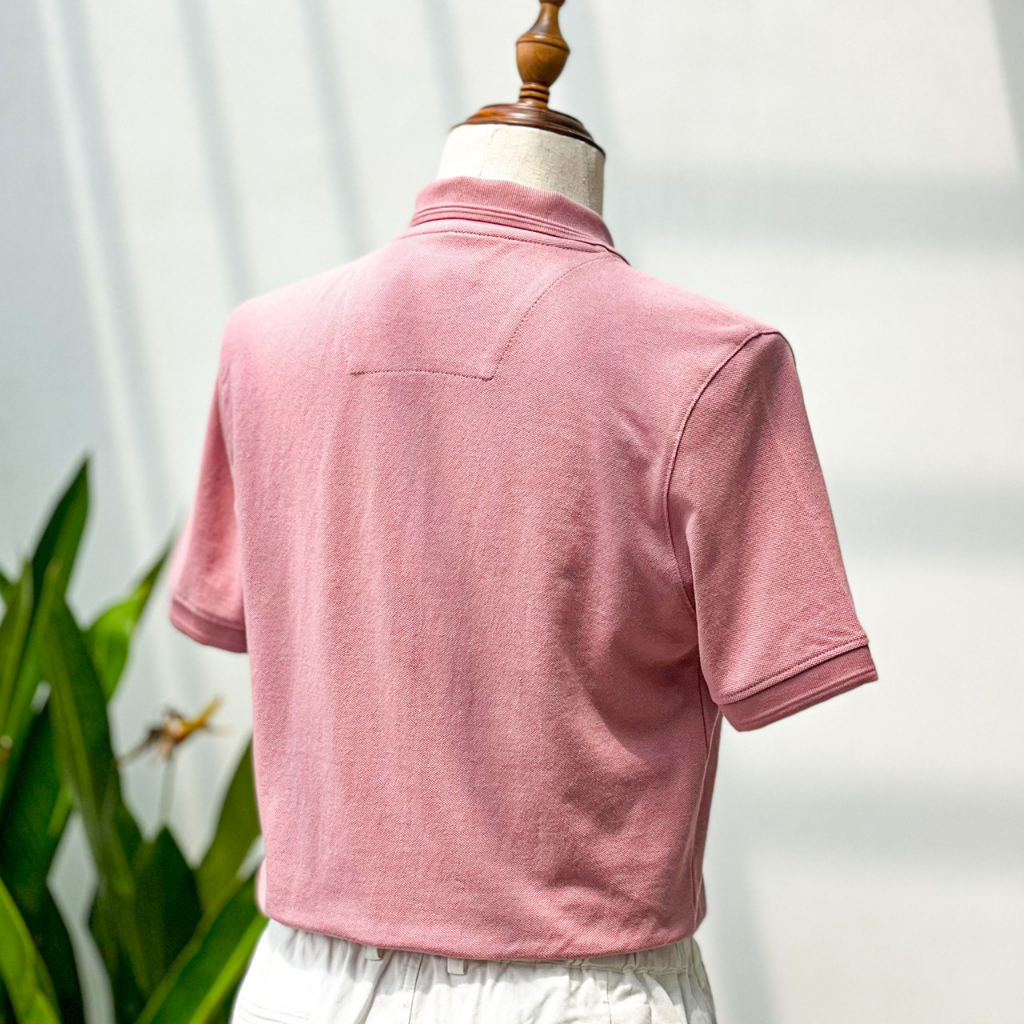 Áo Thun Nam Cao Cấp Polo Tím Nhạt Light Purple Basic BY COTTON