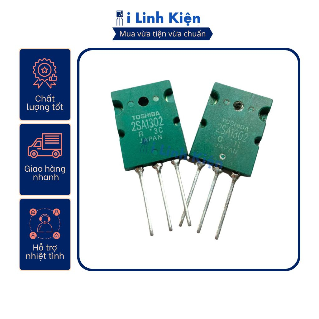 Cặp sò 2SA1302 2SC3281 Transistor 15A 200V tháo máy chất lượng tốt.