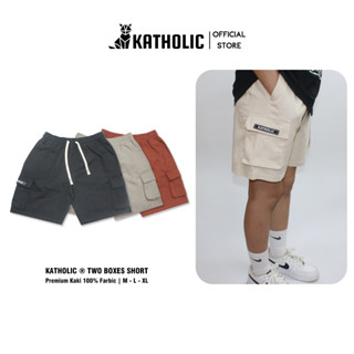 Quần Short Nam Nữ KATHOLIC Local Brand Unisex Túi Hộp Vải Kaki KAT005