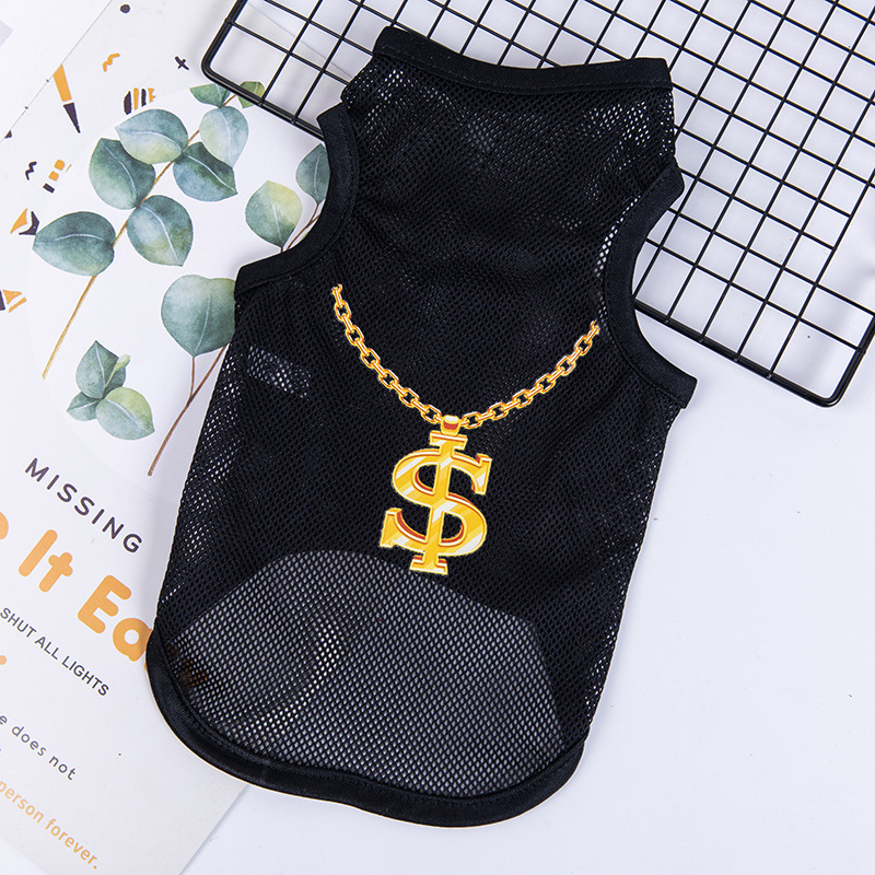 BST ÁO LƯỚI FULL ĐEN COOL NGẦU CHO CHÓ MÈO, THÚ CƯNG