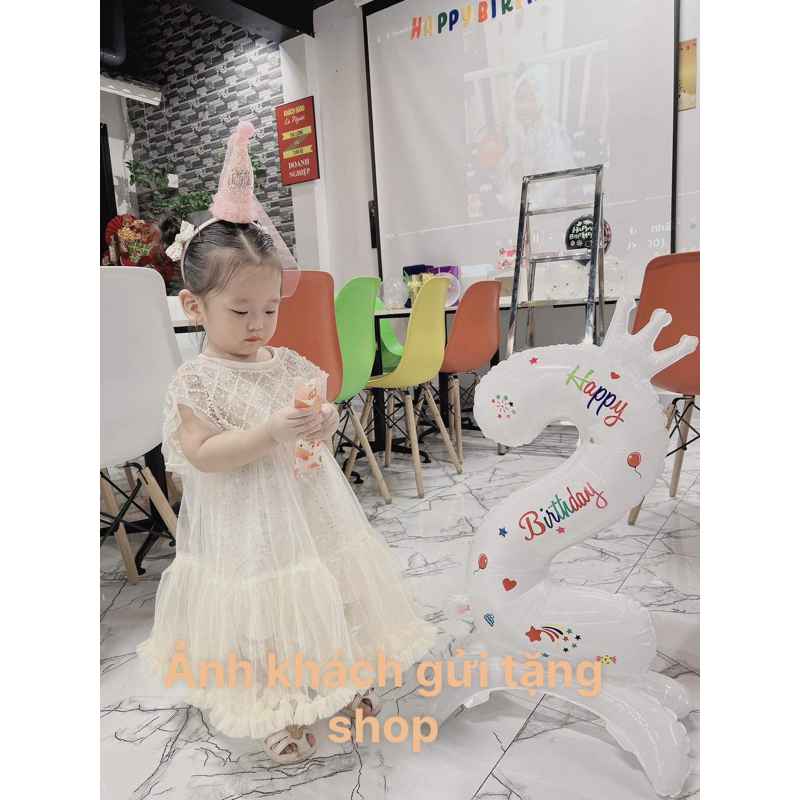 Váy công chúa lấp lánh hàng quảng châu cực đẹp