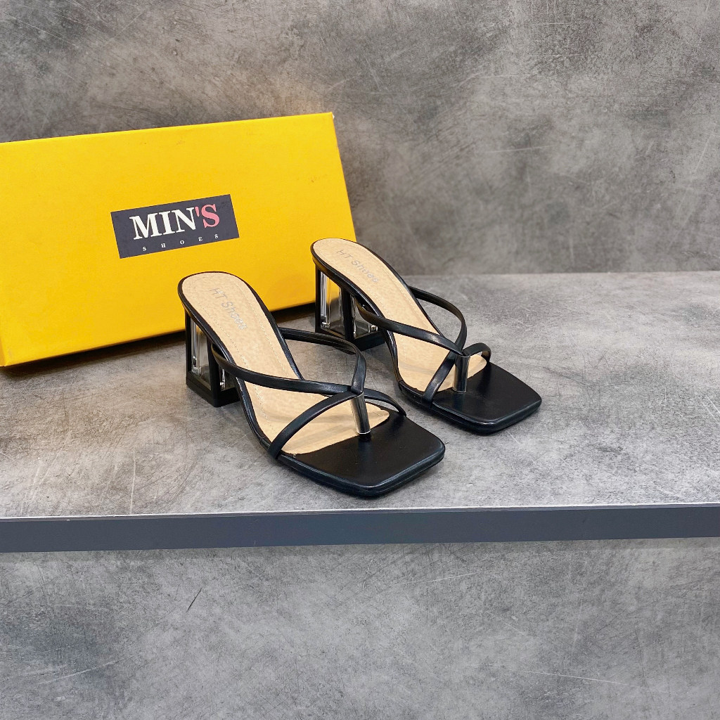 Min's Shoes - Guốc Dây Da Mềm Cao Cấp Dáng ~7p S518