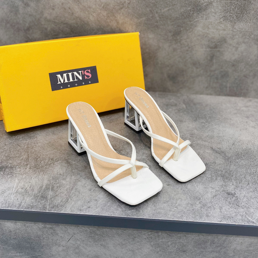 Min's Shoes - Guốc Dây Da Mềm Cao Cấp Dáng ~7p S518