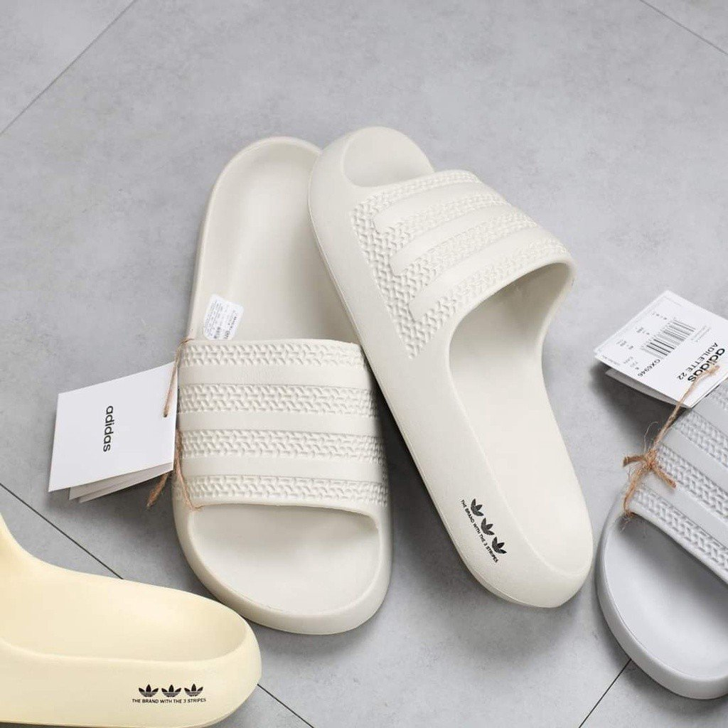 Dép Nam Nữ Quai Ngang Adidas Ayoon, Dép Banh Mì Đúc Hàng Cao Cấp Full Box Hot Hit