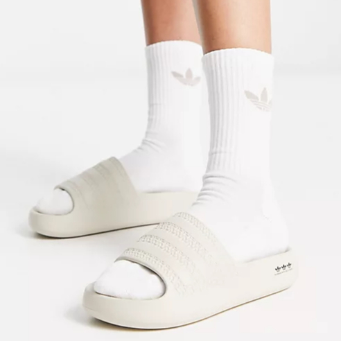 Dép Nam Nữ Quai Ngang Adidas Ayoon, Dép Banh Mì Đúc Hàng Cao Cấp Full Box Hot Hit