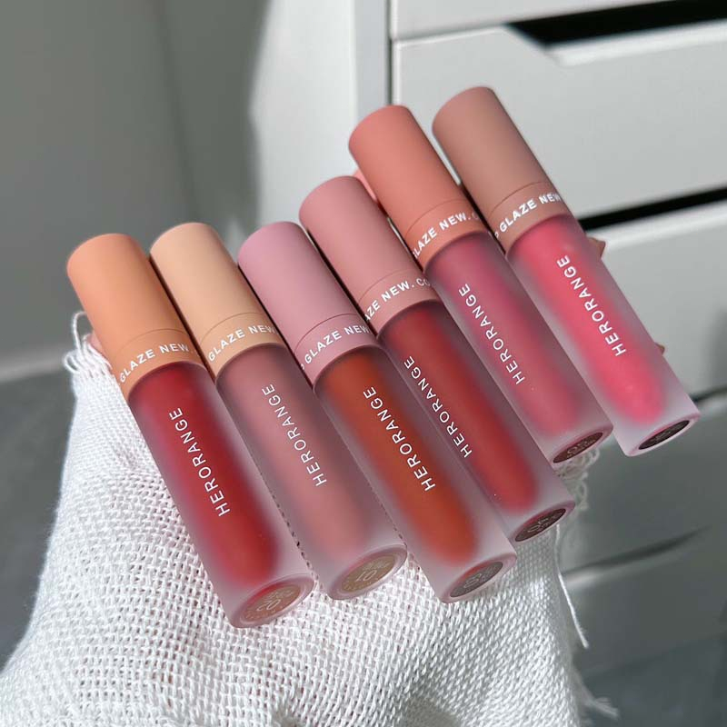 ✨✨Son kem Lì Herorange Fluffy Lip Glaze chất son siêu mịn