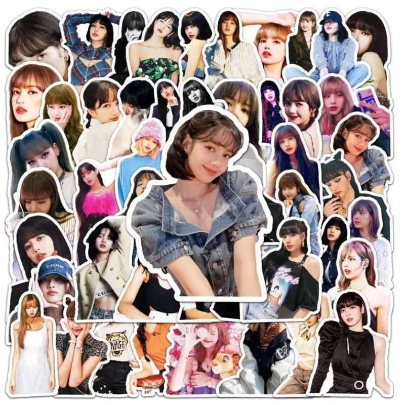 Bộ 50 hình dán sticker blackpink siêu đẹp, dán mũ bảo hiểm, sổ nhật ký, điện thoại, vali chất liệu decal Vinyl cao cấp