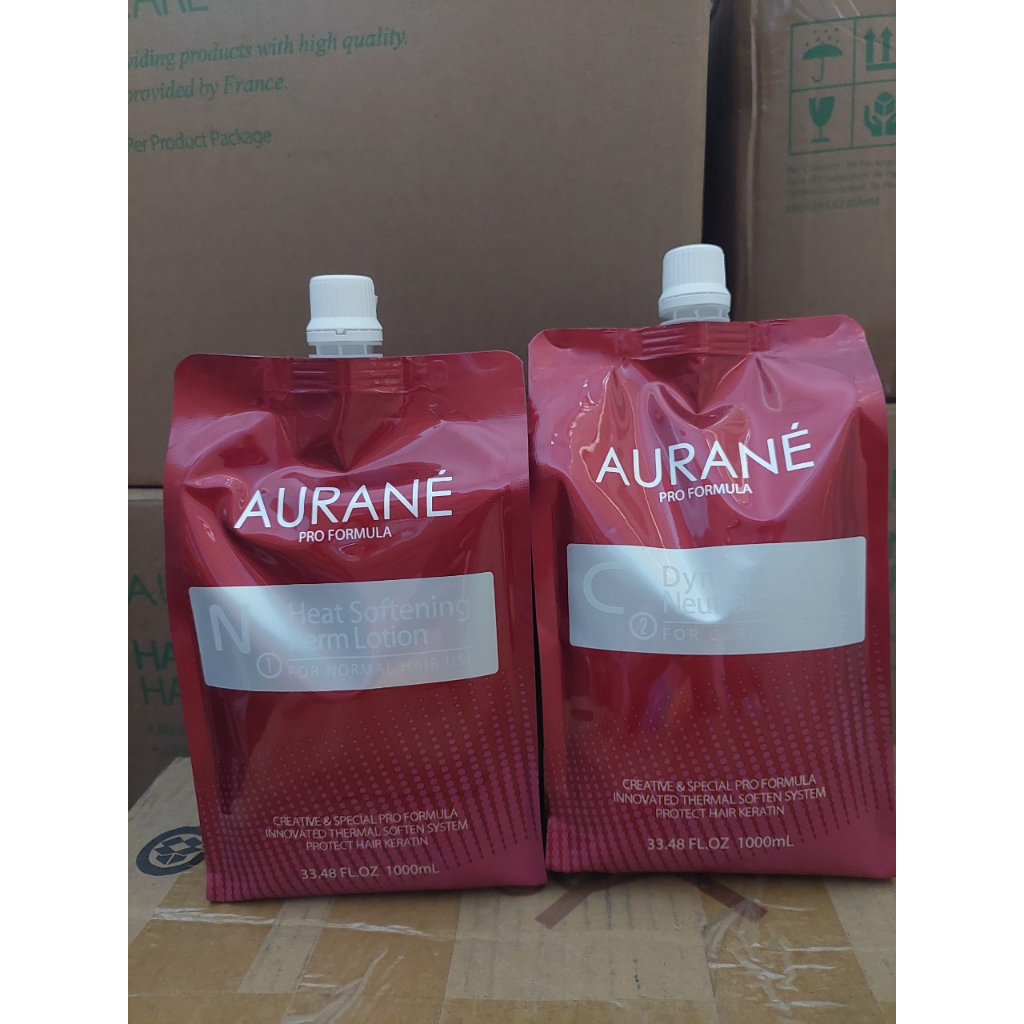 Cặp Uốn Duỗi mùi thơm Tóc Aurane Pháp 1000ml (Chính Hãng)