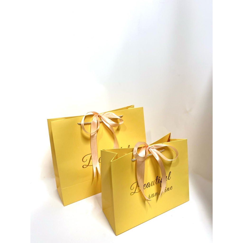 Túi Giấy Màu Đỏ Đựng Quà Giáng Sinh Kèm Dây Ruy Băng Sang Trọng - Túi Giấy Đựng Qùa Tặng Noel Nhiều Màu Sắc