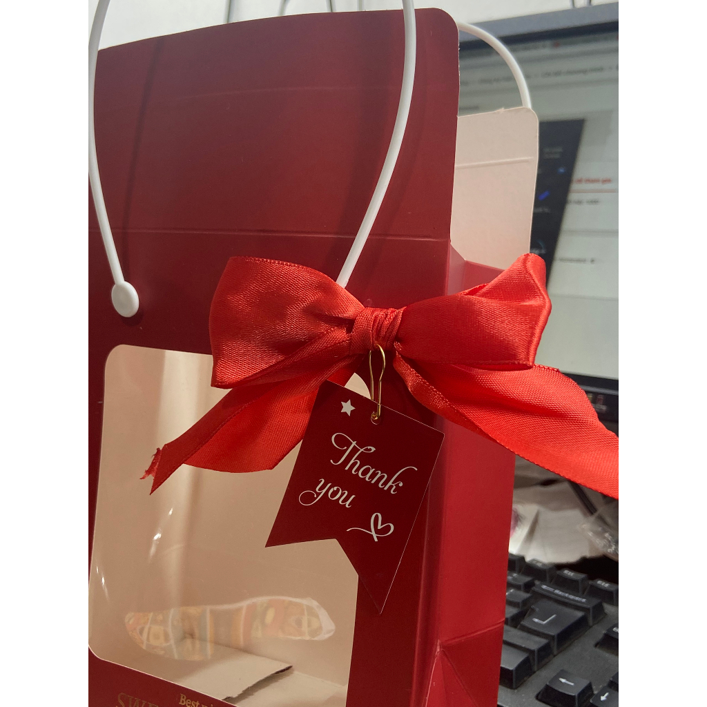 Set 50 Tag Thank You Đính Kèm - Tag Cảm Ơn Khoan Lỗ Sẵn