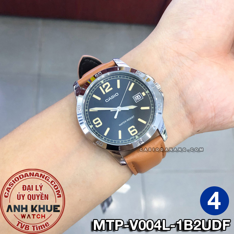 Đồng hồ nam dây da Casio chính hãng Anh Khuê MTP-V004 Series