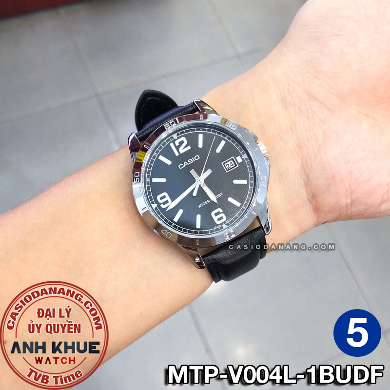 Đồng hồ nam dây da Casio chính hãng Anh Khuê MTP-V004 Series
