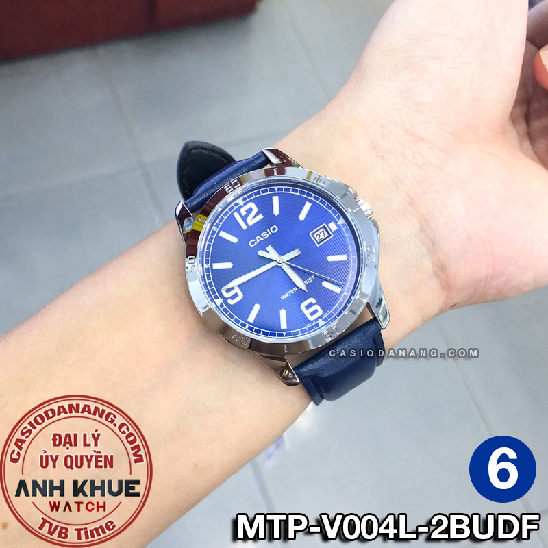 Đồng hồ nam dây da Casio chính hãng Anh Khuê MTP-V004 Series