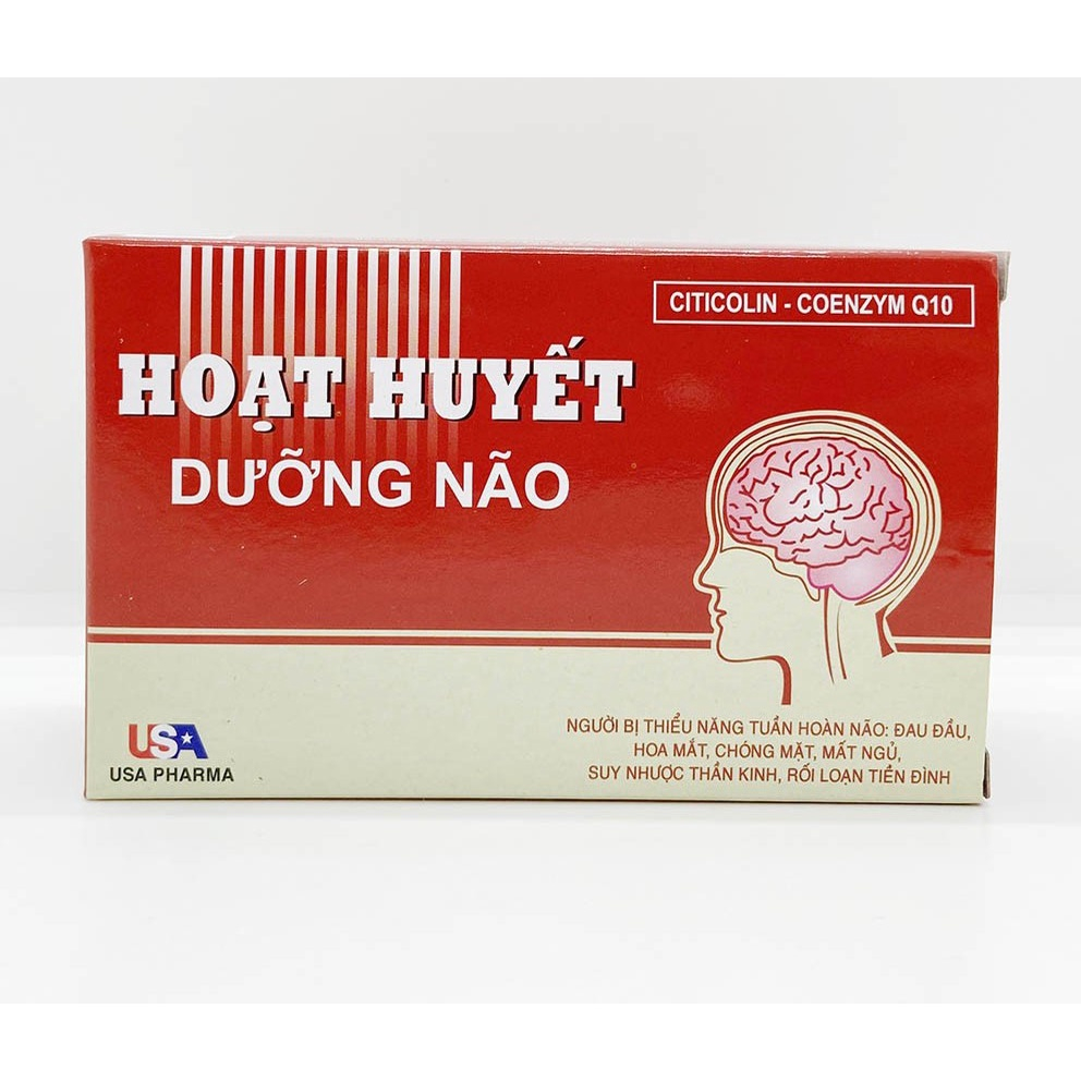 Hoạt Huyết Dưỡng Não giảm đau đầu, hoa mắt, chóng mặt - Hộp 100 viên