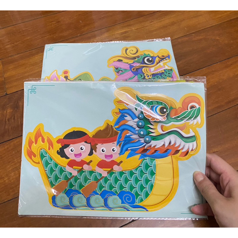 Đèn lồng hình thuyền rồng DIY cho bé tự lắp ráp