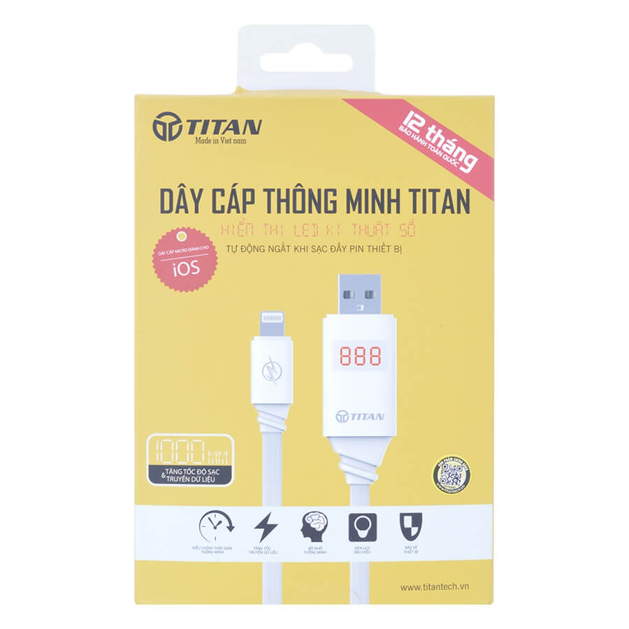 Cáp Sạc Titan CI07 (1m) - Hàng Chính Hãng