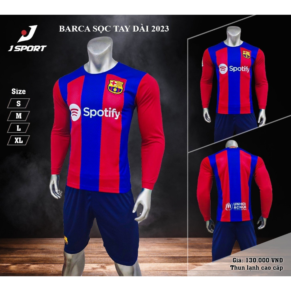 Quần áo bóng đá tay dài các CLB và Đội Tuyển HOT vải thun lạnh cao cấp H2U SPORT