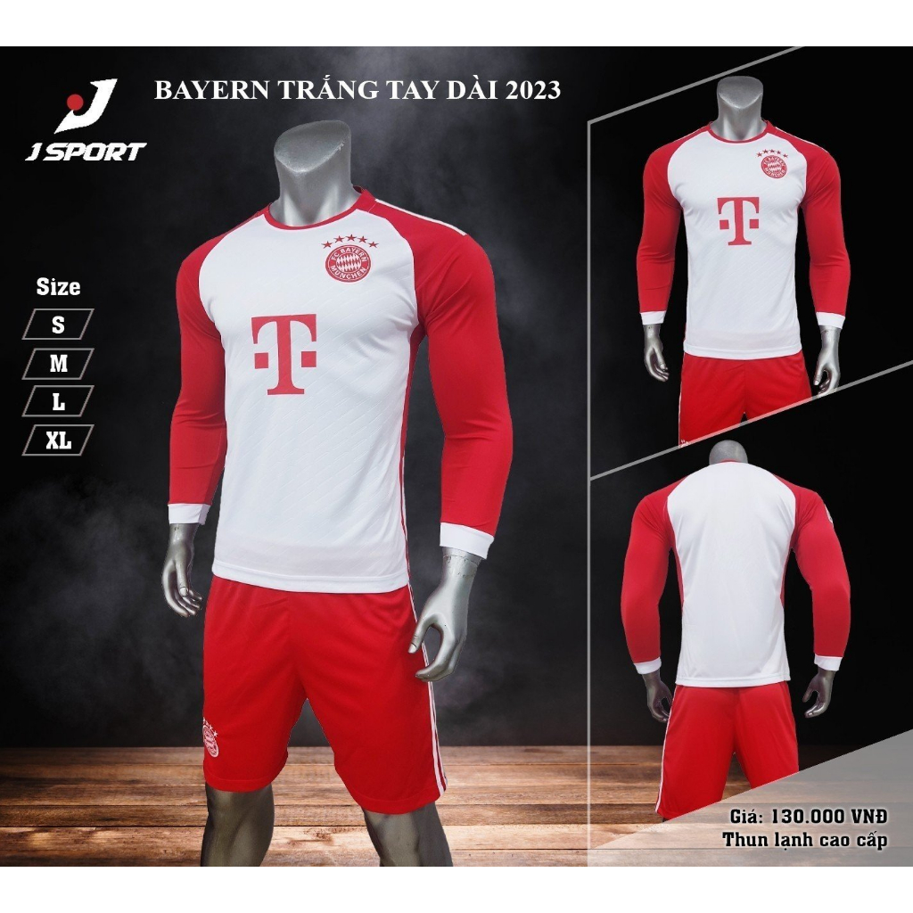 Quần áo bóng đá tay dài các CLB và Đội Tuyển HOT vải thun lạnh cao cấp H2U SPORT