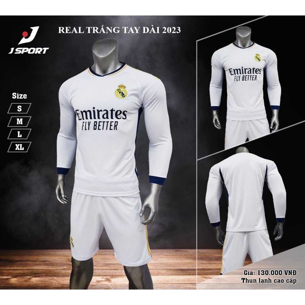 Quần áo bóng đá tay dài các CLB và Đội Tuyển HOT vải thun lạnh cao cấp H2U SPORT