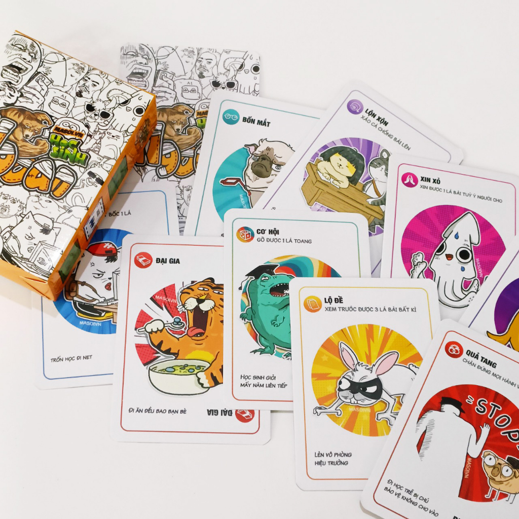 THE KAS - Bộ bài Học Sinh Ngoan, bộ boardgame cười ra nước mắt dành cho học sinh