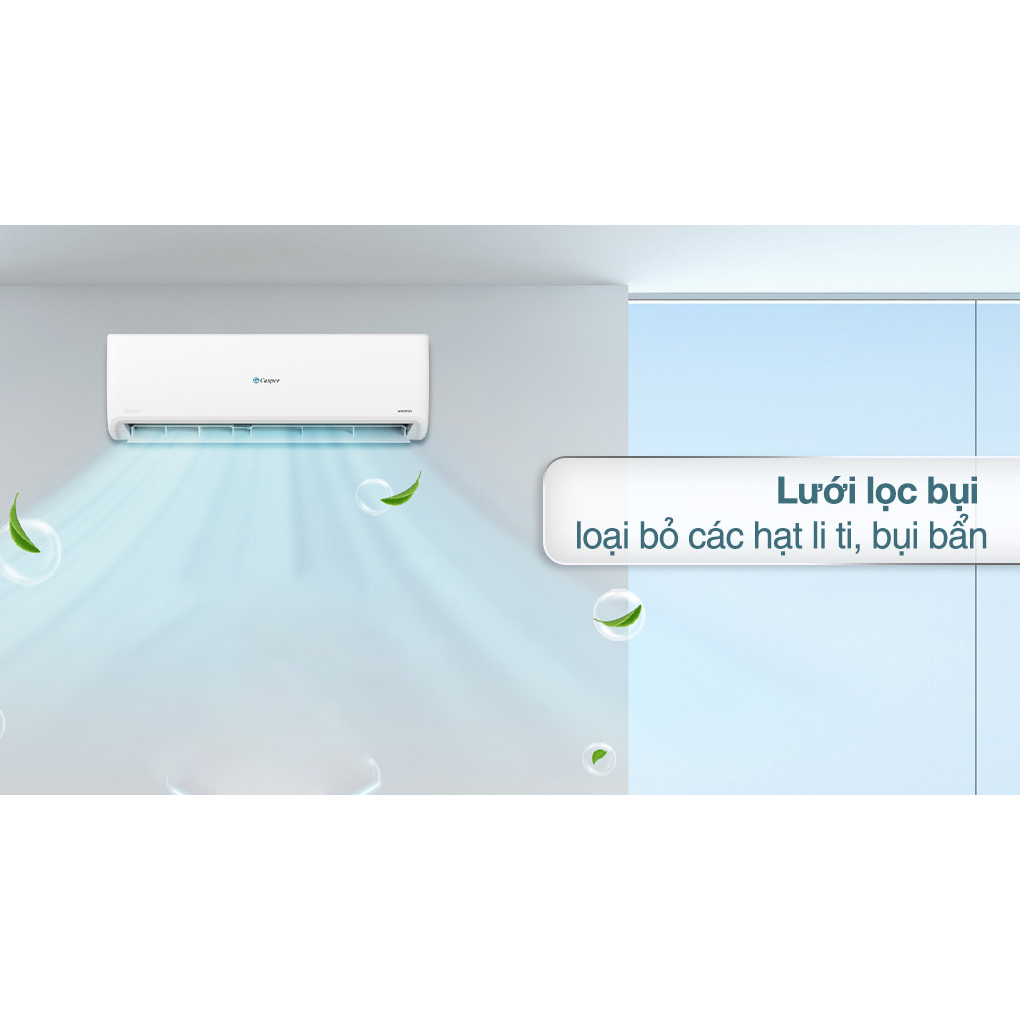 Điều hòa 1 chiều Casper Inverter 9000BTU GC-09IS35 - Mới 2023, xuất xứ Thái Lan, bảo hành 3 năm tại nhà