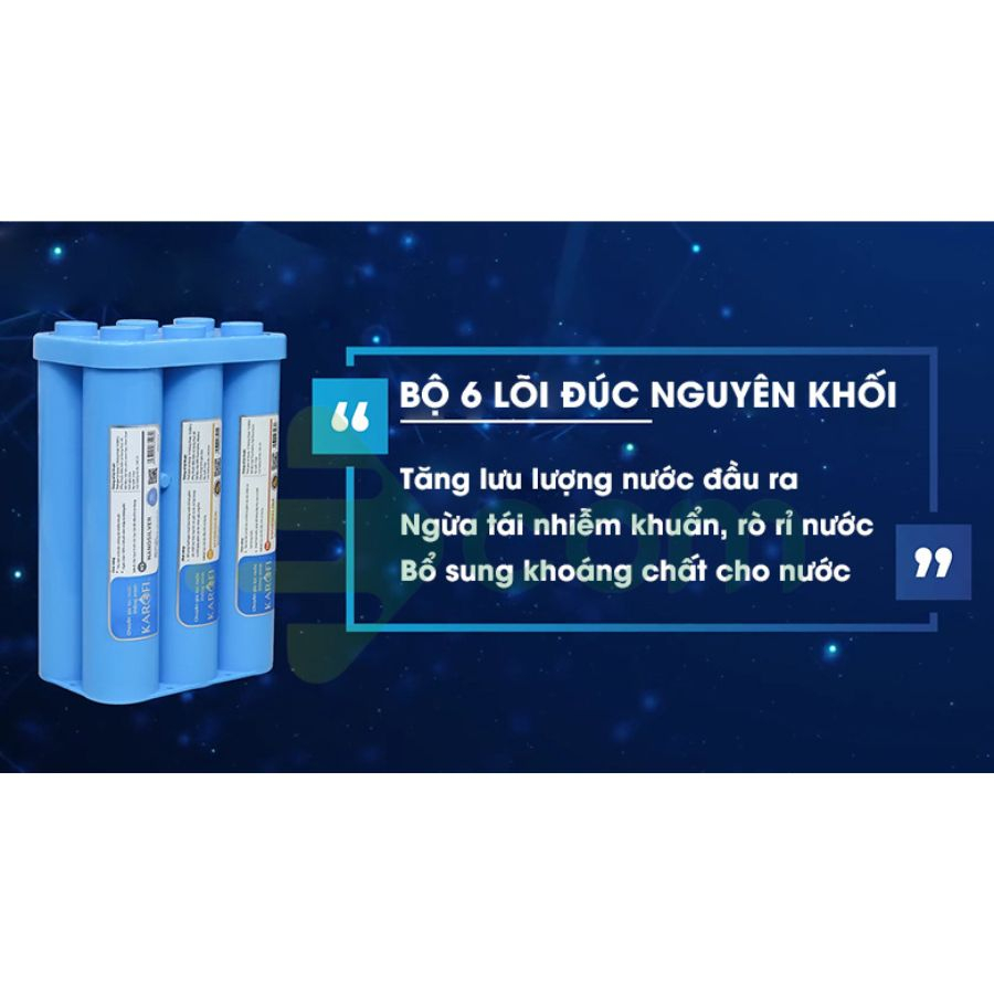 Máy lọc nước Karofi KAQ-U05, để gầm nhỏ gọn, hàng chính hãng, bảo hành 2 năm tại nhà