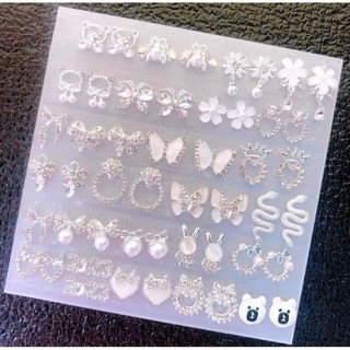 *CHARM BẠC* charm nail trang trang trí móng màu bạc