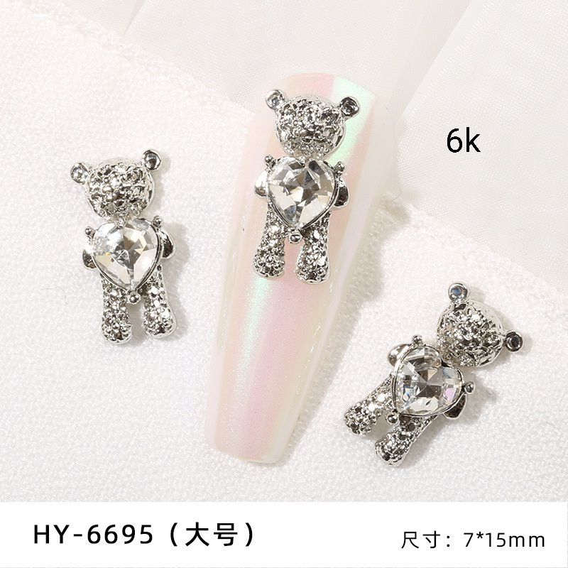 *CHARM BẠC* charm nail trang trang trí móng màu bạc