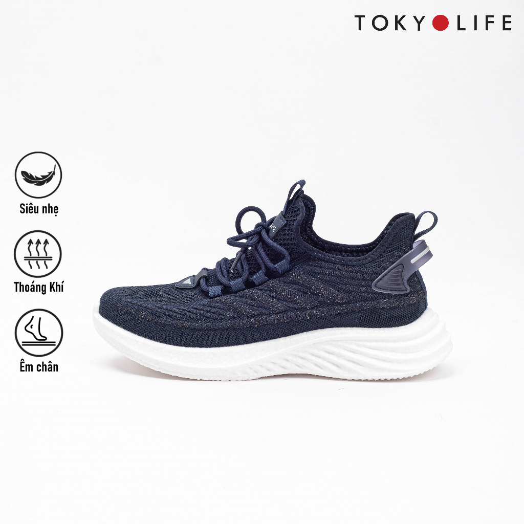 Giày thể thao nam TOKYOLIFE siêu nhẹ êm chân năng động chống trượt phù hợp chạy bộ, tập gym C7SHO100M