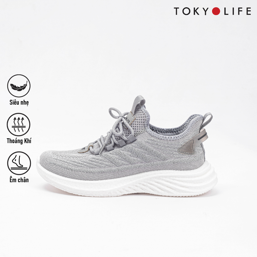 Giày thể thao nam TOKYOLIFE siêu nhẹ êm chân năng động chống trượt phù hợp chạy bộ, tập gym C7SHO100M