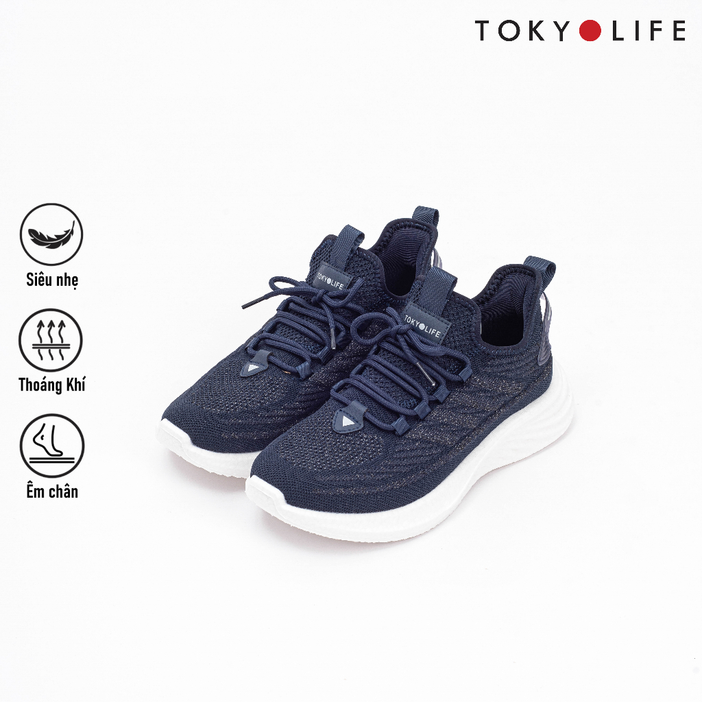 Giày thể thao nam TOKYOLIFE siêu nhẹ êm chân năng động chống trượt phù hợp chạy bộ, tập gym C7SHO100M