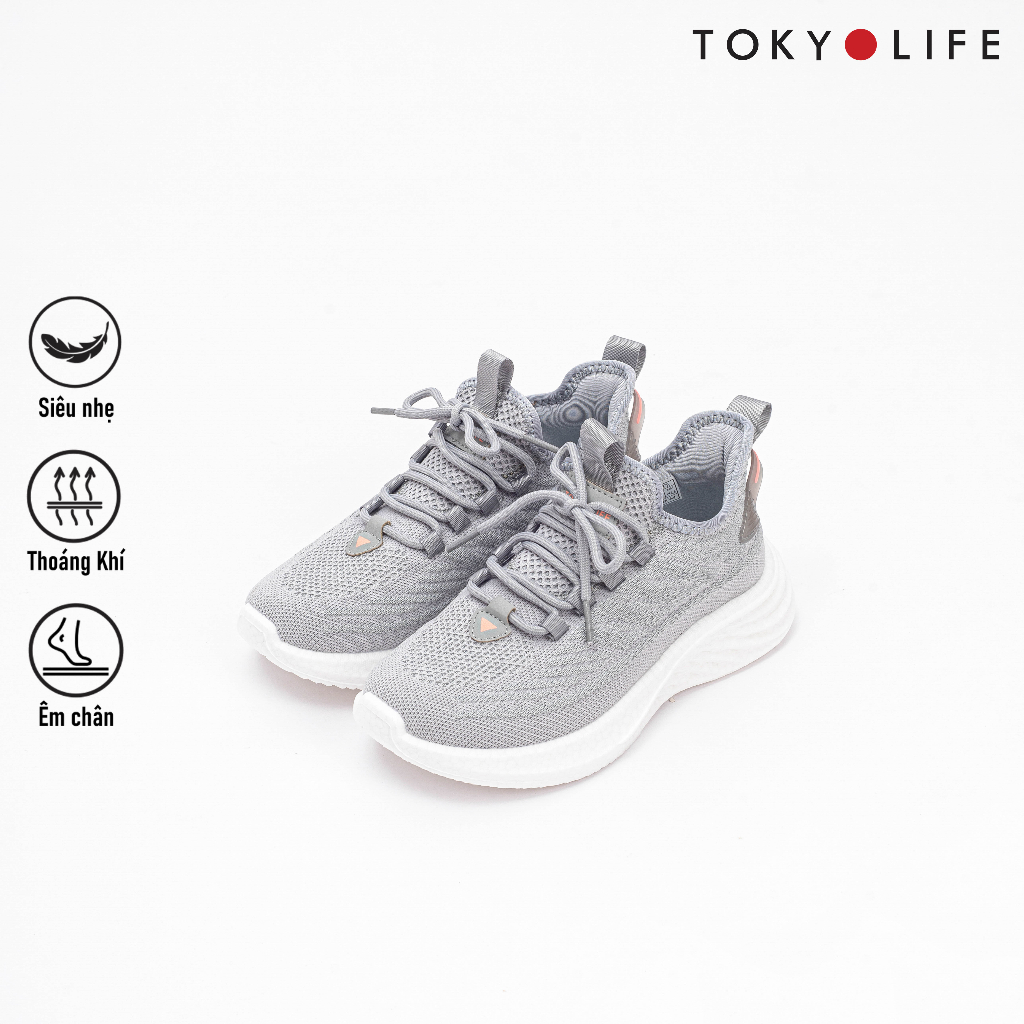 Giày thể thao nam TOKYOLIFE siêu nhẹ êm chân năng động chống trượt phù hợp chạy bộ, tập gym C7SHO100M